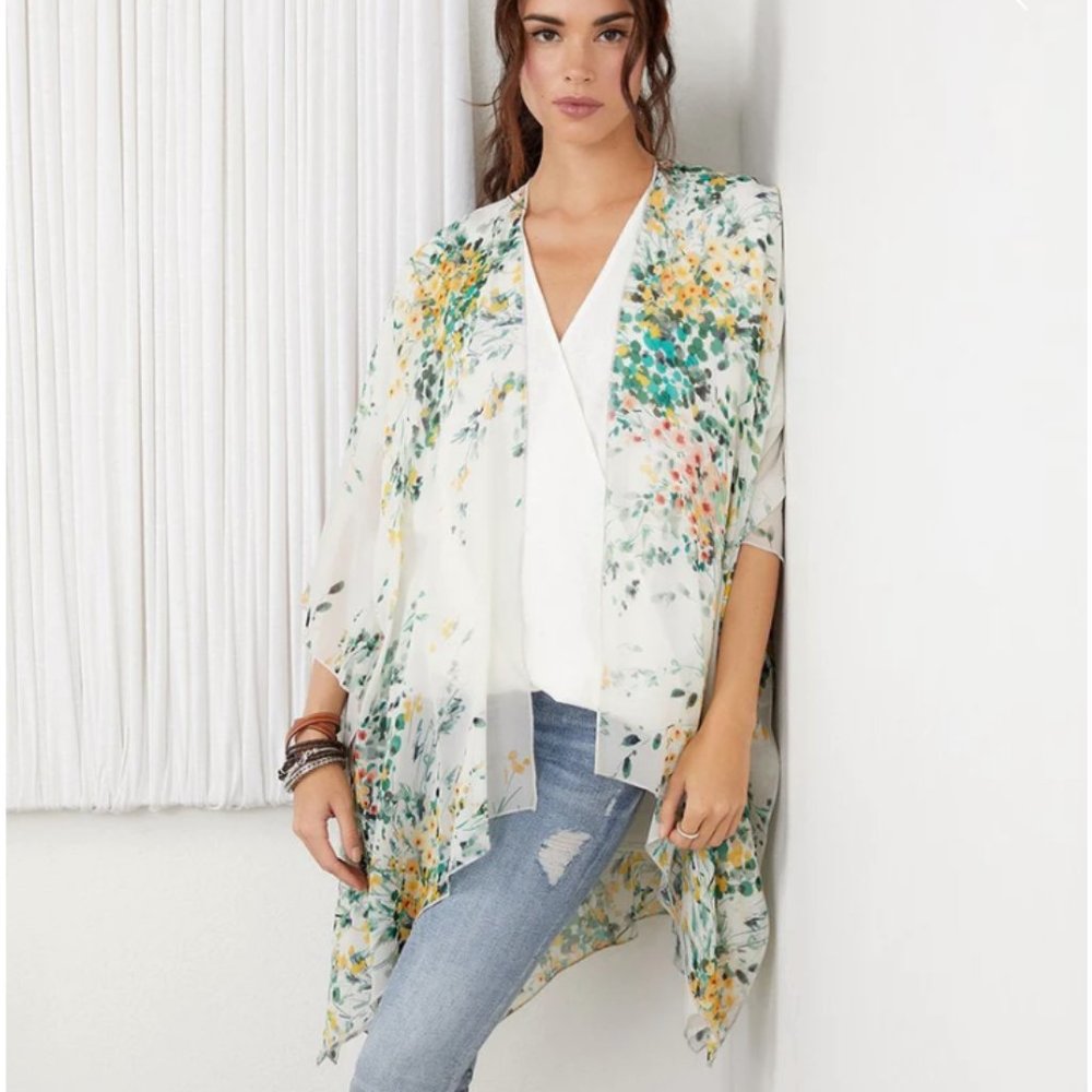 Drape Front Kimono